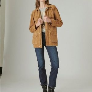 Lucky brand suede utility coat
